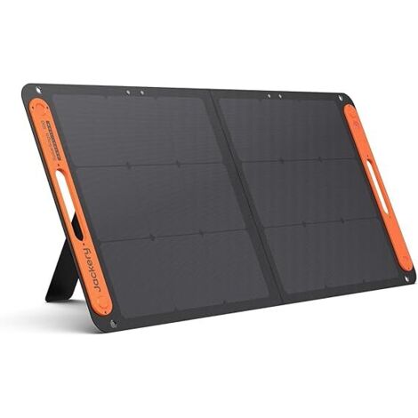 Jackery SolarSaga 100W Panneau Solaire Portable Bifacial pour Station Électrique Explorer 240V2/500/1000V2, Chargeur Solaire Pliable avec Sorties USBC/A pour Camping, Plein Air et Camping-cars