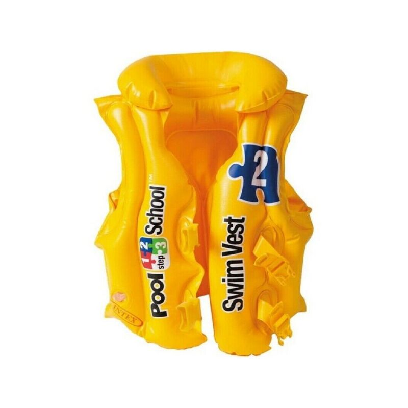 Chaqueta Escolar Piscina Chaleco Salvavidas Hinchable 50X47Cm Niños Natación 58660