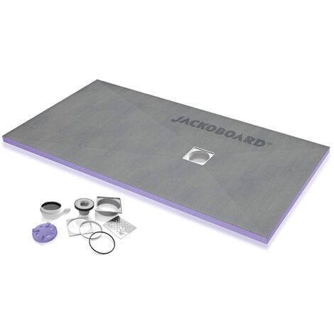 JACKON INSULATION Jackon Duschwanne zum Verfliesen Aqua Dezentriert 1400x900x40mm + waagerechter Siphon im Set gratis (4512096 + 4512007)