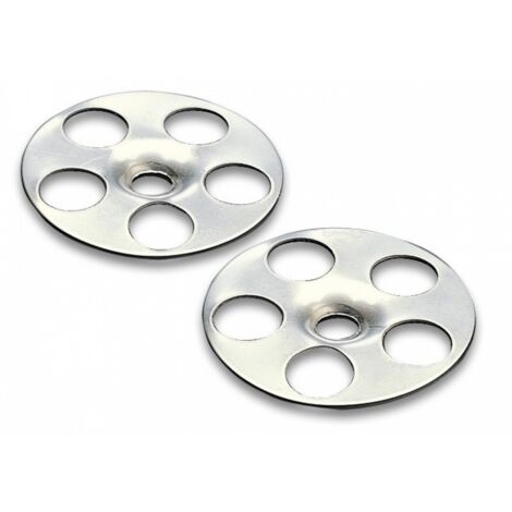 Jackon Insulation – Lot de 20 rondelles galva 36mm – Acier galvanisé pour panneaux à carreler – Diamètre de perçage 5.5mm – Fixation robuste