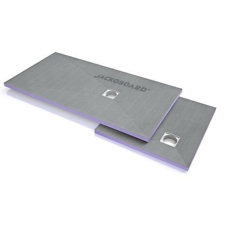 Jackon Insulation – Receveur de douche à carreler 1800 x 900 x 40 mm – Écoulement décentré pour douche italienne – Accessible PMR – Mousse dure étanche