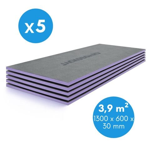 JACKON INSULATION Jackon Plano 1300x600x30 mm Pack of 5 Waterproof tile backer boards for all types of surface, total surface area 3.9m² (4521945)