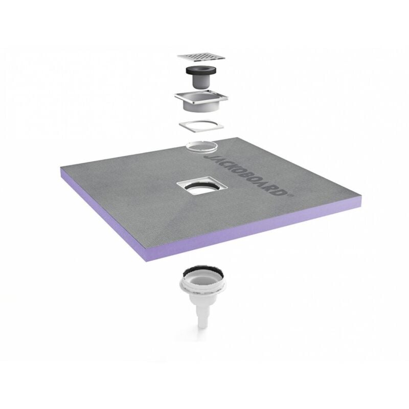 Jackon Insulation - Receveur jackoboard Aqua Centré 90X90 sv