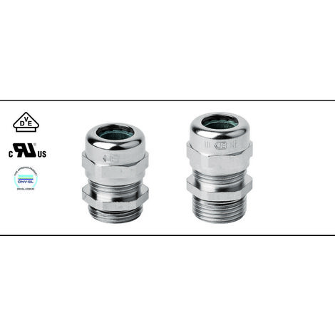 Jacob 50.612 M Pressacavo filettato con antistrappo M12 Ottone Ottone 1 pz.