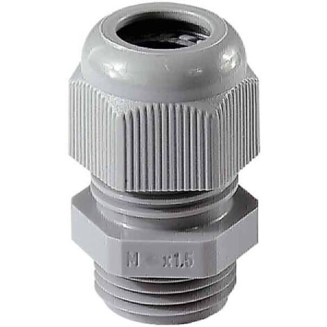 Jacob 50.632 PA7001 Pressacavo filettato con antistrappo M32 Poliammide Grigio-Argento (RAL 7001) 1 pz.
