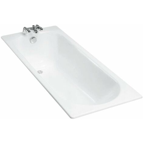 Jacob Delafon – Baignoire simple 170 x 70 cm – Fonte émaillée – Norme NF – Garantie 25 ans – Vidage et pieds vendus séparément