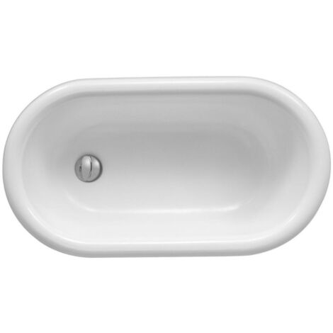 Jacob Delafon – Baignoire droite 79,5 x 44,5 cm – Fonte émaillée blanche – Pour bébé sans trop-plein – Volume 45L
