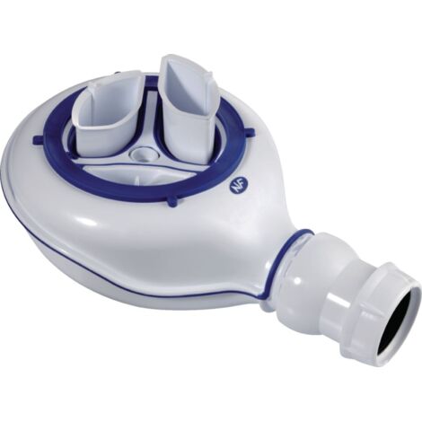 Jacob Delafon – Bonde de douche Ø 90 mm – Capot carré chrome – Débit 45 l/min – Installation frontale pour receveurs Replay et Odeon Up