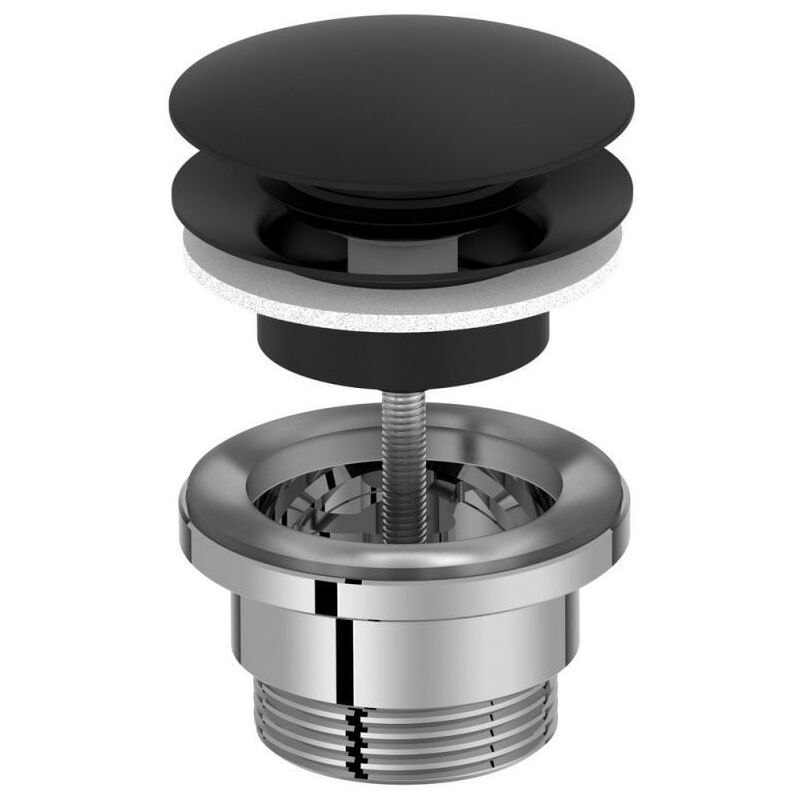 JACOB DELAFON Bonde de vidage click Noir mat