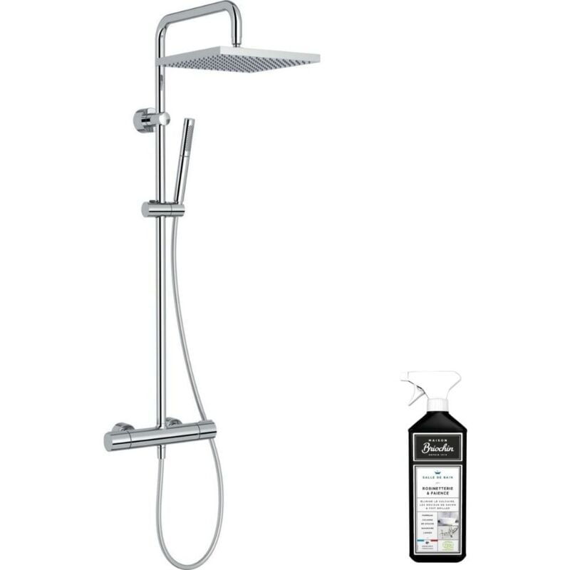 Jacob Delafon - Colonne de douche thermostatique Brigitte + nettoyant Briochin