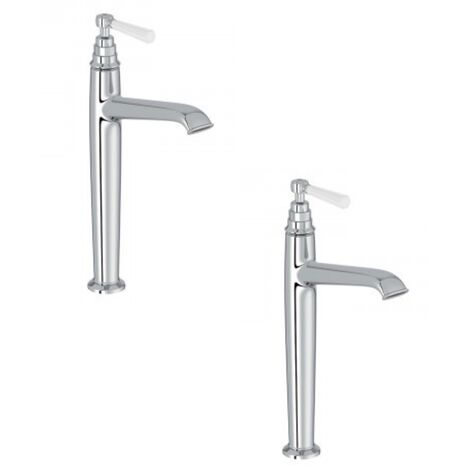 JACOB DELAFON Lot de deux mitigeurs lavabo haut Cléo 1889 Chrome