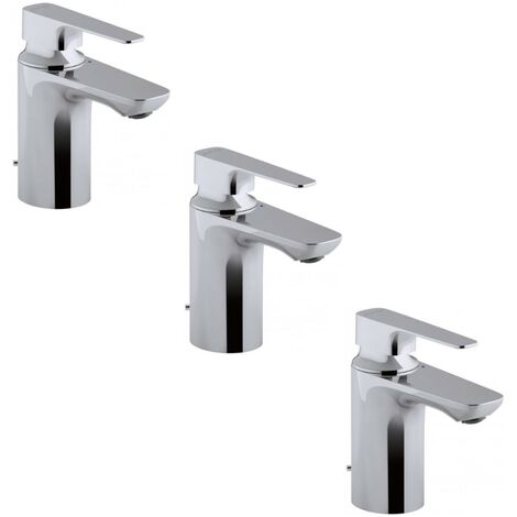 JACOB DELAFON Lot de trois mitigeurs lavabo Aleo+ sans tirette