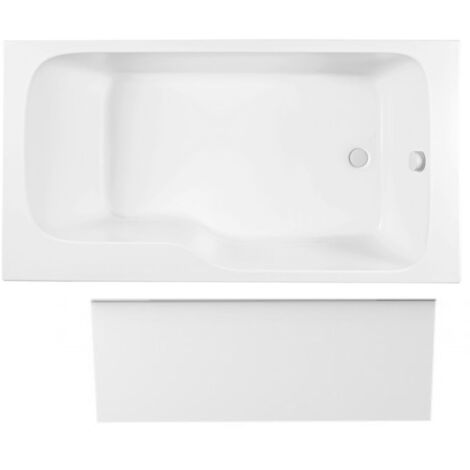 JACOB DELAFON Malice bañera ducha antideslizante + delantal de nicho 160 x 85 versión derecha