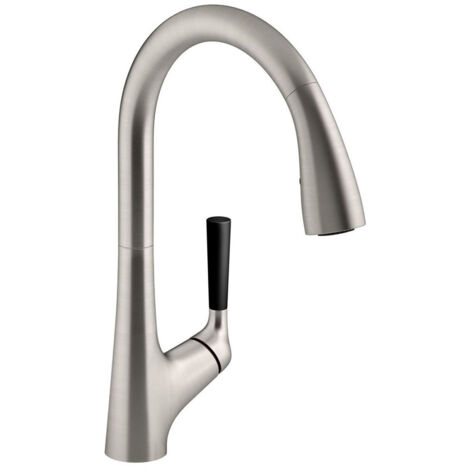 JACOB DELAFON Mitigeur cuisine Malleco infrarouge Bec haut chrome douchette extractible