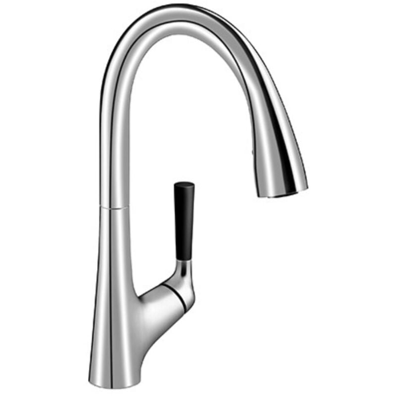 Jacob Delafon - Mitigeur cuisine Malleco Bec haut chrome douchette extractible