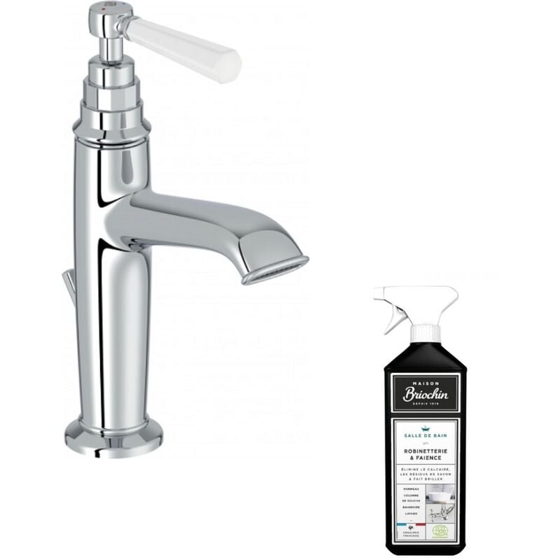 Jacob Delafon - Mitigeur lavabo Cléo 1889 chrome + nettoyant Briochin