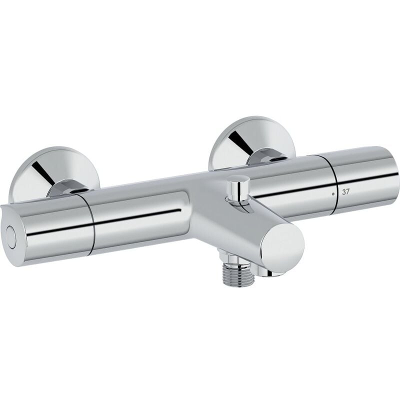 Jacob Delafon - mitigeur thermostatique bain douche mural Simone Chrome