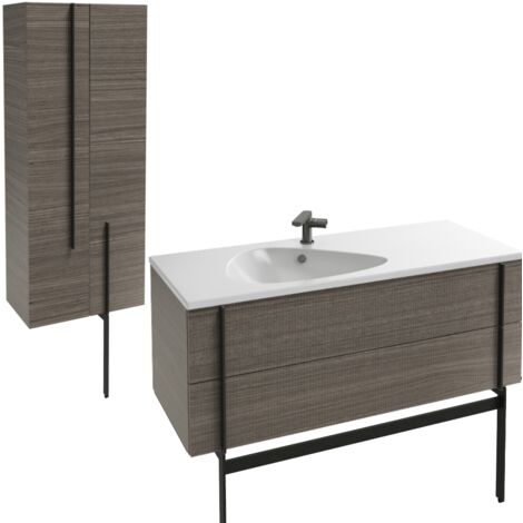 Columna de baño colgar CARMEN suspendida ROBLE CLARO 70 x 35 x 22 cm ⋆  VAROBATH | Un baño increíble