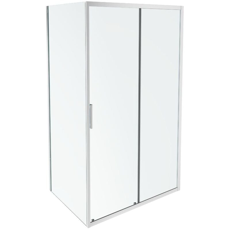 Paroi de douche Jacob Delafon L'ingénieuse porte coulissante, installation angle 120 x 90