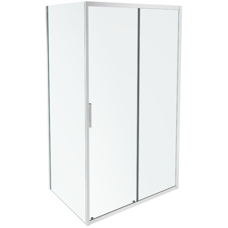 Paroi de douche Jacob Delafon L'ingénieuse porte coulissante, installation angle 120 x 80