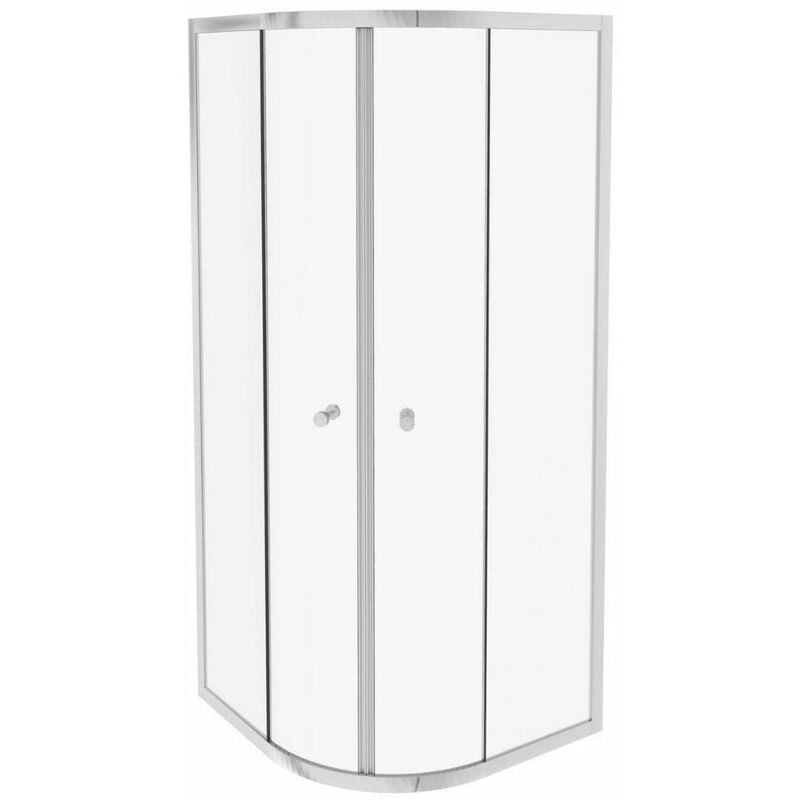 Paroi de douche quart de rond coulissant Serenity Chromé 90 cm - Jacob Delafon