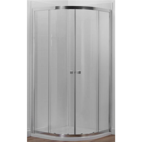 Jacob Delafon Paroi de douche quart de rond coulissant Serenity Chromé 80 cm