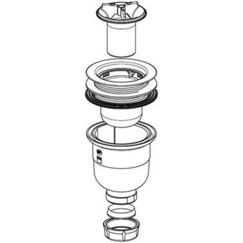 Jacob Delafon - Vidage receveur sortie verticale