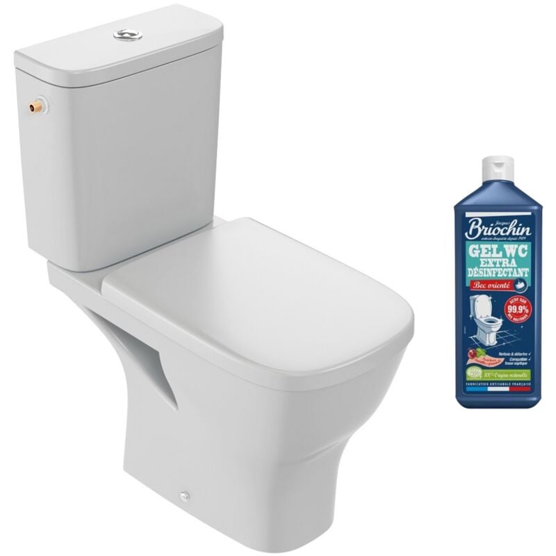 Jacob Delafon - wc à poser sans bride Struktura + abattant + nettoyant
