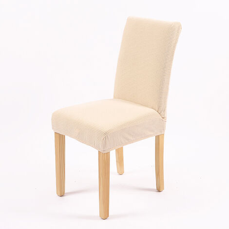 Jacquard housse de chaise extensible housse chaise haute housse pour chaise,blanc