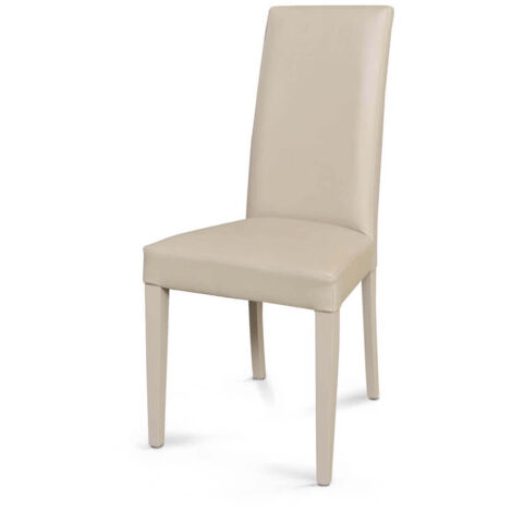 JACQUELYN - sedia moderna ecopelle con gambe antracite