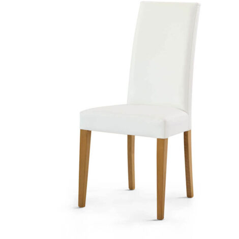 JACQUELYN - sedia moderna ecopelle con gambe antracite