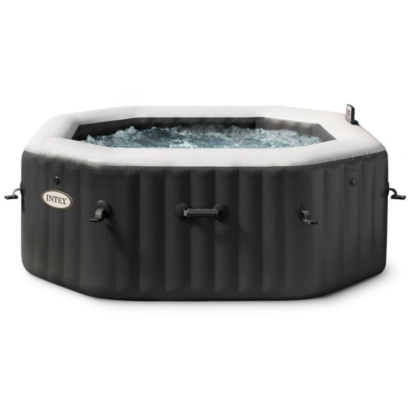 Intex - Jacuzzi Hinchable Octogonal - 4 Plazas - 201 X 201 Cm