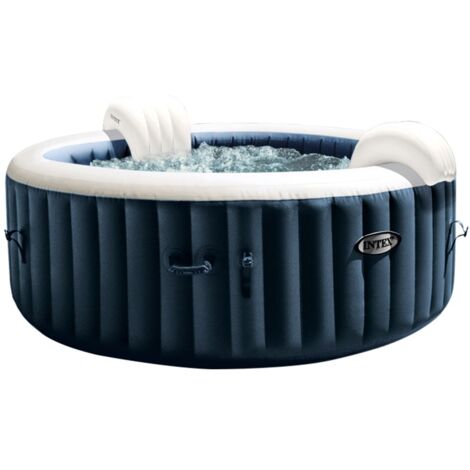 Jacuzzi hinchable redondo azul marino - 4 plazas - 196 x 71 cm - Intex