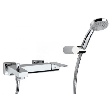 Jacuzzi twilight miscelatore vasca esterno con deviatore e doccetta cromo.