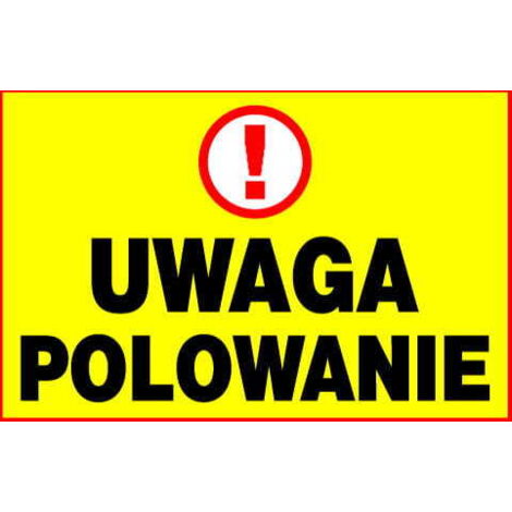 Jagdwarnschild 40x60 gemäß Gesetz