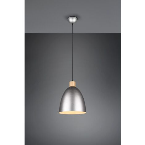 Jagger Kitchen Lámpara de suspensión Metal Níquel Insert Wood Trio Lighting