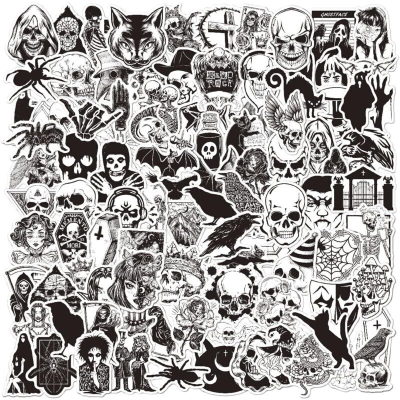 Jagowa 100 pièces autocollants de décorations imperméables en vinyle pour téléphone portable valise armoireType de produit: autocollant