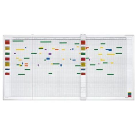 Jahresplaner f.5-Tage-Woche B1500xH750mm Set f.60 Mitarbeiter MAGNETOPLAN