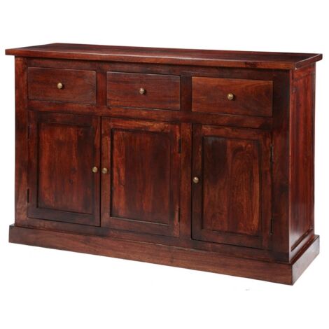 Jaipur Dark Mango Large Sideboard - Solid Mango Wood - L50 x W135 x H90 cm