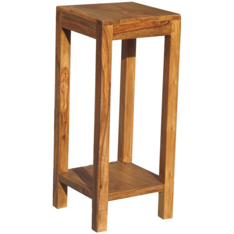 Jaipur Telephone Table with Shelf - Sheesham Wood - L30 x W30 x H70 cm - Honey Dark Finish