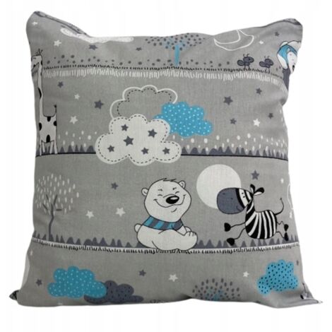 Jaśka Funda de almohada infantil de algodón 40x40