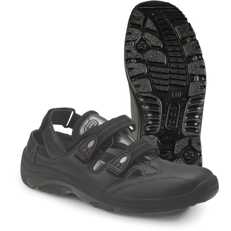 Jalas 5042 Care O1, src Non-Safety Sandal Black SZ-40 UK-6.5 - Ejendals