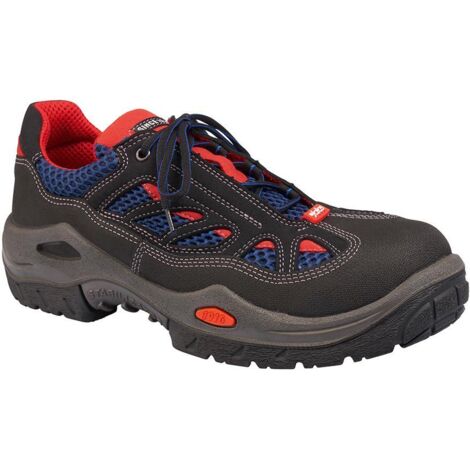 Jalas Sicherheitshalbschuh 3700R Respiro S2 ESD SRB Gr.46 schwarz/blau/rot