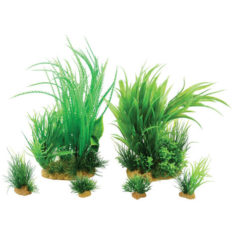 Jalaya n°1 plantes artificielles  6 pieces H 22 cm Plantkit décoration d'aquarium - zolux