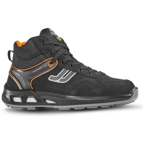 Jallatte – Chaussures de sécurité hautes S3 noires 47 – Cuir pleine fleur hydrofuge – Semelle anti-perforation – Doublure respirante 3D