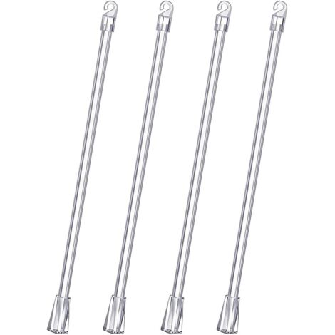 Jalousie-Hebestange, 4 Stück 30 cm Jalousie-Gardinenstangen, Drehstange für Rollos, Vorhangöffner, Fensteröffner, Fensterstangenöffner