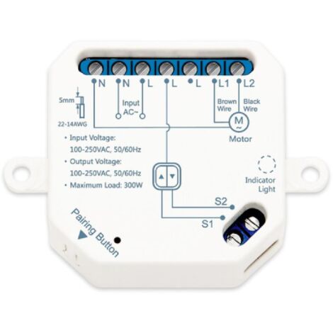 Jalousie-Schalter WiFi Weiß