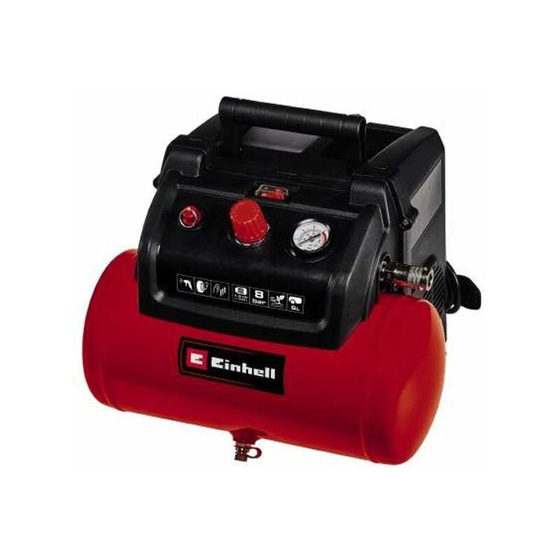 Jamais utilisé] Einhell Compresseur mobile tc-ac 190/6/8 of Set - Réservoir à air comprimé 6 litres - jusqu'à 8 bar