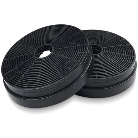 [JAMAIS UTILISÉ] 2 filtres pour hotte aspirante, filtre à charbon actif Ø 175 mm, pour Respekta Miz0031, Klarstein, Pkm Co4,