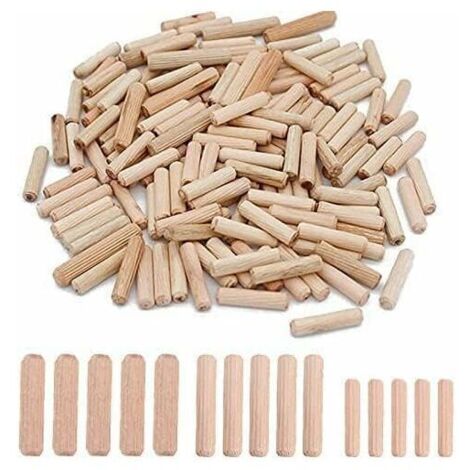 [JAMAIS UTILISÉ] 300pcs Chevilles en Bois 6mm 8mm 10mm Chevilles en Bois Assorties M6 M8 M10 pour Meubles en Bois